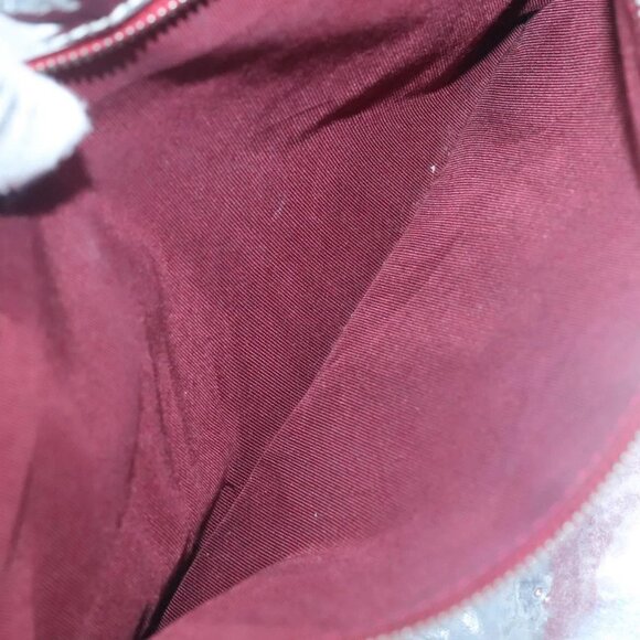 CHANEL Choco Bar COCO Mark Chain Hand Bag Canvas Beige Silver CC Auth BA4601 - Picture 10 of 16